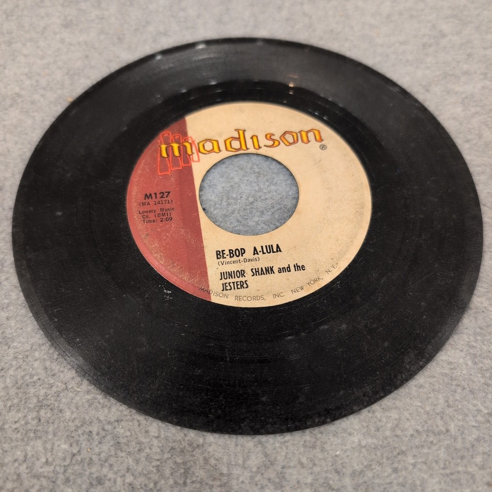 Junior Shank and the Jesters Be-Bop A-Lula Locked Out Madison M127 45‎ RPM Vinyl - Picture 3 of 4